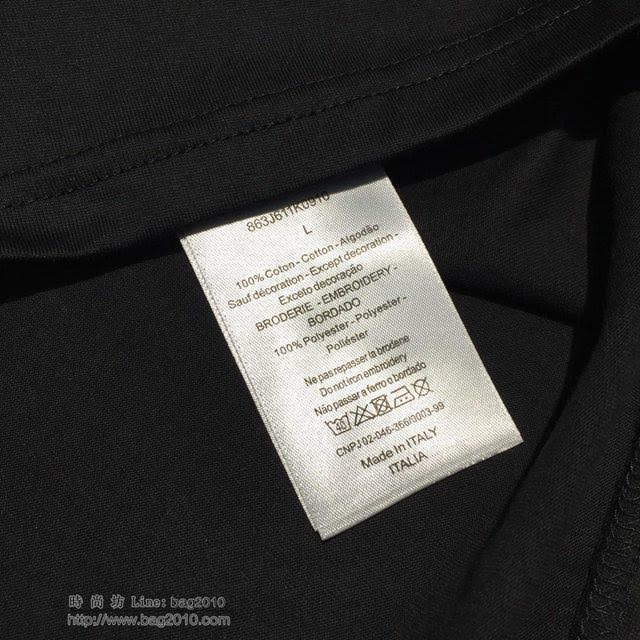 Dior夏裝T恤 19春夏新款 迪奧短袖 黑色短袖  tzy1707